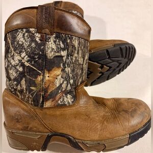 Rocky Black and White Outdoor Boots